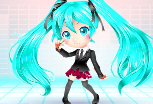 初音ミクの着せ替えゲーム