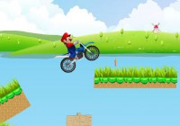 バイクに乗ったマリオを操作するゲーム マリオライド