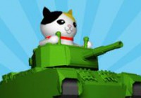 大砲を交互に打ち合うオンラインゲーム 対決!!ねこ戦車