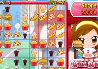 同じ食べ物を並べて消すゲーム リンク イット バーガー