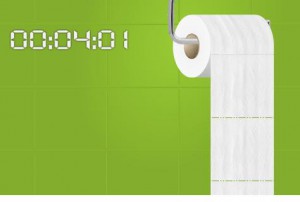 トイレットペーパー引っ張りゲーム