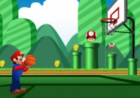 マリオがバスケでゴールを決めるゲーム マリオバスケ