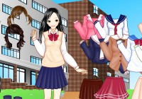 制服の着せ替えゲーム School Girl