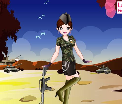 Army Girl Dressup