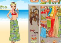 Cute Hawaiian Girl Dress Up