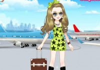 Fashion Girl At The Airport