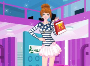 Delighted Shopping Girl