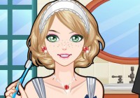 Tooth Brushing Make Up Game