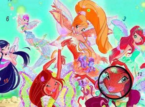 Colorful girls hidden numbers