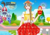 BARBIE RUSSIAN DOLL DRESS UP