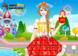 BARBIE RUSSIAN DOLL DRESS UP