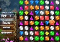 同じ宝石を並べて消していくパズルゲーム Bedazzled