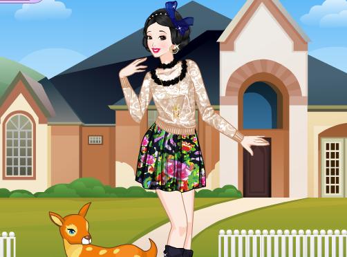 Snow White Today Dress Up Game
