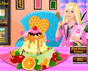 Barbie Ice Cream Decorating