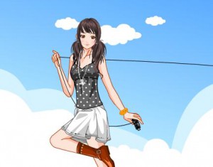 Flying Kite Girl