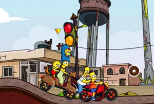 Simpsons Family Race