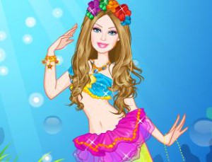 Barbie Mermaid Princess Dress Up