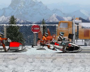 Snowmobile Winter Racing
