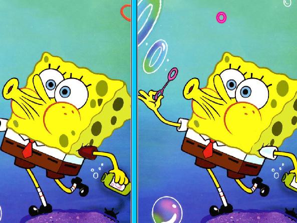 Sponge Bob Spot The Difference