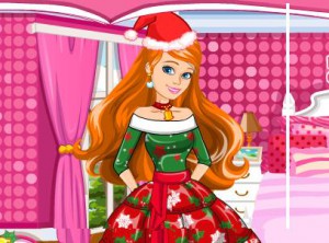 Barbie's Christmas Patchwork Dress