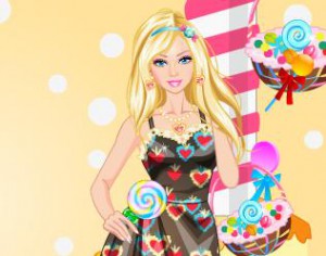 Candy Barbie dress up