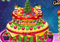 Creamy Christmas Cake Decor