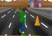 Ben 10 Highway Skateboarding