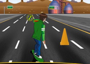 Ben 10 Highway Skateboarding