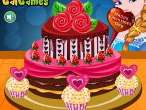 Elsa's Valentine's Day Cake