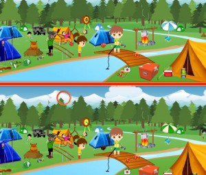 Camping - Spot The Difference