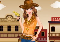 Barbie Western Dressup