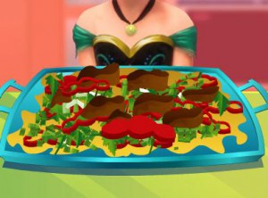 Anna Cooking Chicken Salad