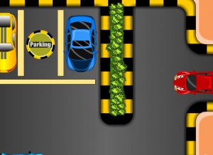 White house car parking