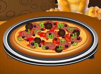Ginger Cooking Pizza