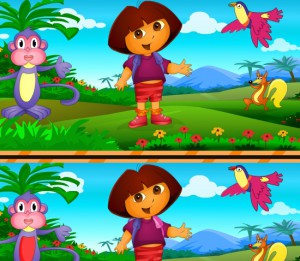 Dora Spot The Difference