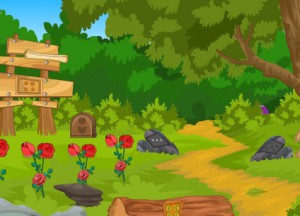 Squirrel Escape From Garden