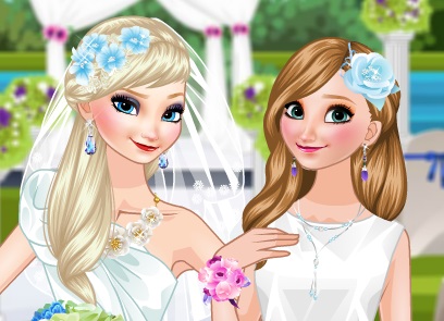 Bride Elsa And Bridesmaid Anna