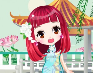 Cute Girl Cheongsam