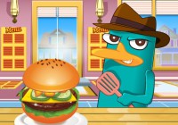 Perry Cooking American Hamburger