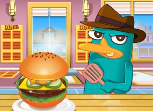 Perry Cooking American Hamburger