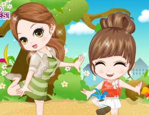 Playing With The Shuttlecock