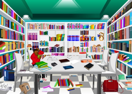 Hidden Objects-Book Stall