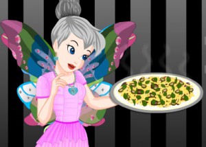 Tinkerbell Black And White Pizza