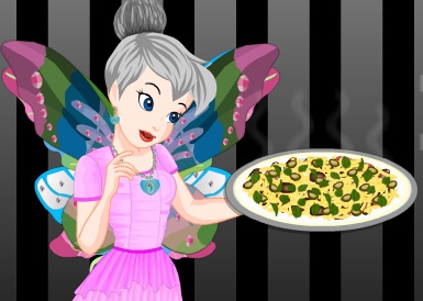 Tinkerbell Black And White Pizza