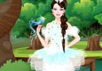 Barbie White Swan Bride Dress Up