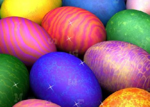 Easter Eggs Hidden Letters