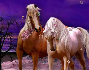 Flying horses hidden numbers