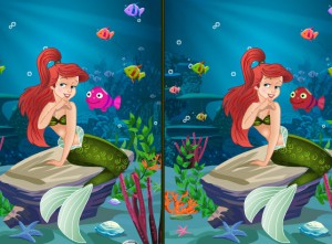 Ariel Mermaid Spot The Difference