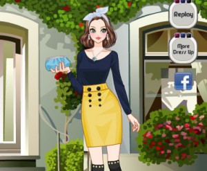 Fashionista in Backyard