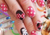 Beautiful Girl Nails Design Hidden Letters